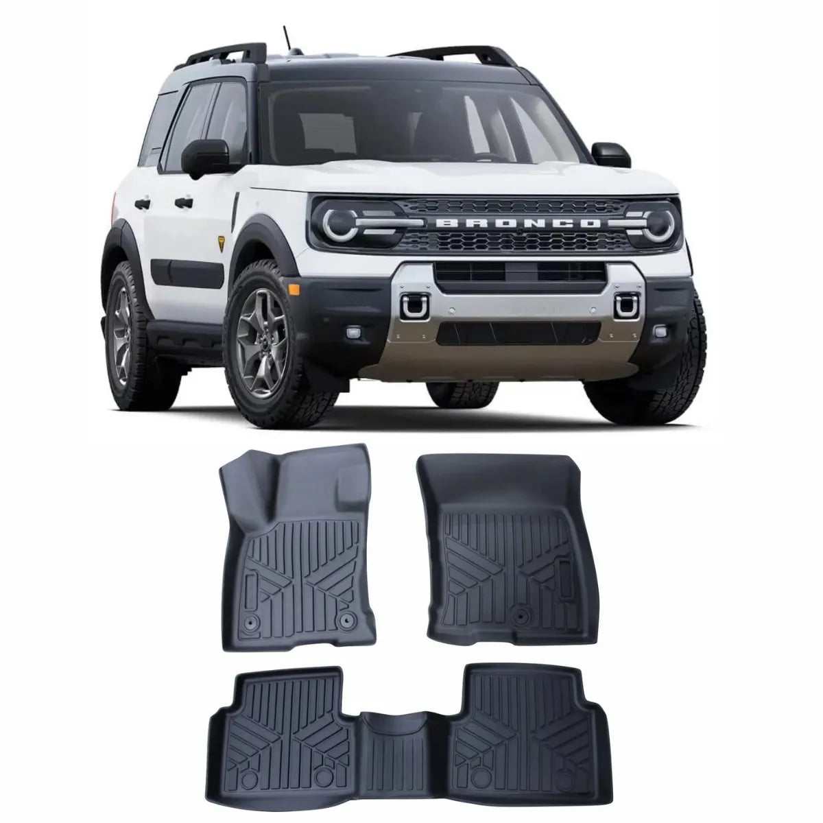JOGO DE TAPETE BANDEJA PREMIUM BRONCO SPORT 2021 A 2023 - COMPLETO