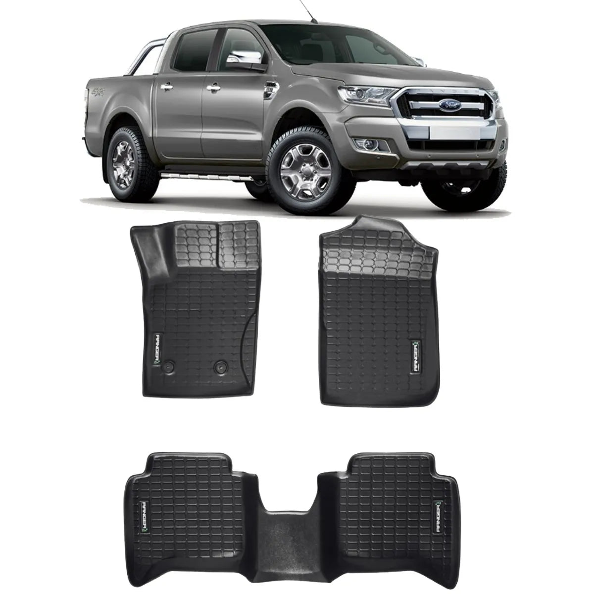 TAPETE TIPO BANDEJA PREMIUM RANGER 2013 A 2016 JOGO COMPLETO